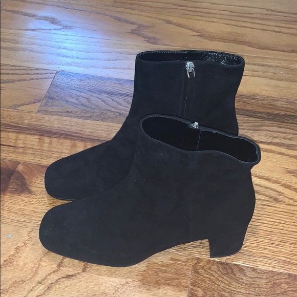 Prada Suede Zip Ankle Booties - Picture 2 of 7